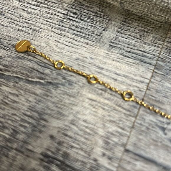 Stella & Dot retired blue beaded adjustable bracelet - Picture 8 of 9